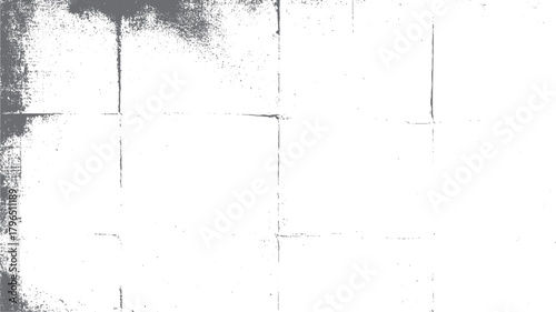 Grey textured distressed paper background with visible folds and speckles white