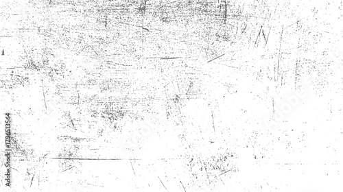 White background with scattered grey distressed grunge texture and scratches vector 1