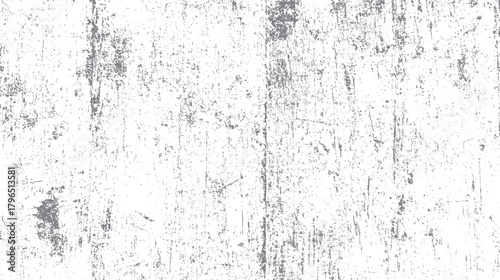 White background with scattered gray distressed grunge texture and vertical scratches vector