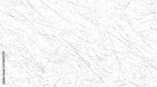 White background with scattered fine grey lines and dots creating a distressed texture pattern vector