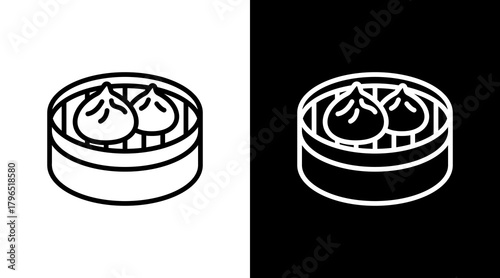Dumpling With Icon Set Design