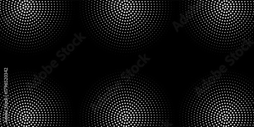 Seamless circular lines pattern radio wave background, radio wave illustration background.