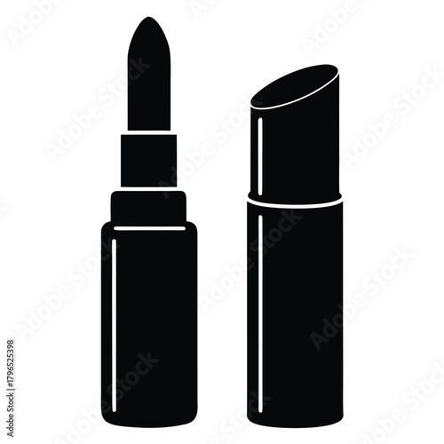 lipstick   lip gloss vector icon