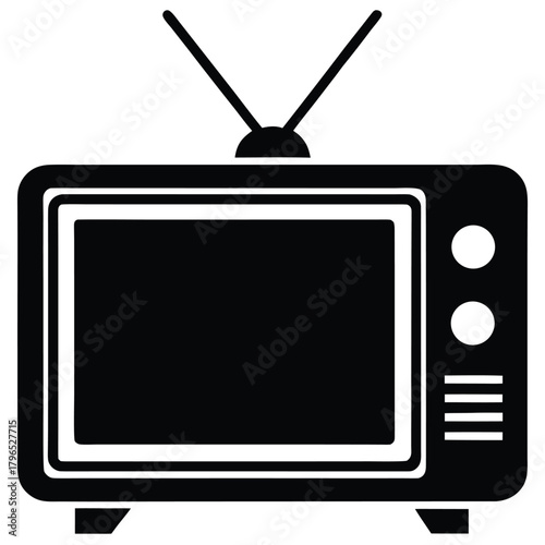 tv commercial screen vector icon