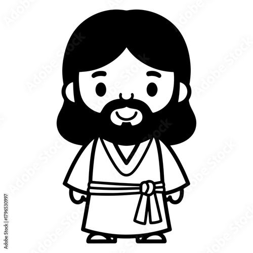 Jesus cartoon character illustration