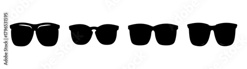 Collection of black rimmed reading glasses for vision correction and style accessories