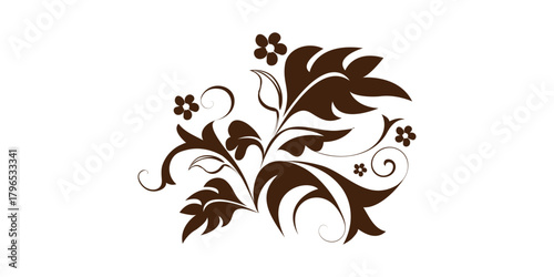 Elegant leaves closeup background plant abstract autumn white foliage nature rose