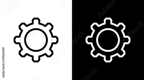 Settings With Icon Set Design
