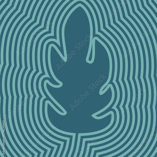 Outline leaf. Fresh nature concept. Spring, eco design. Sustainable business goals, environmental strategy and ESG.