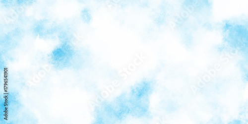 A soft abstract background featuring swirling shades of light blue and white evoking a sense of calm and tranquility