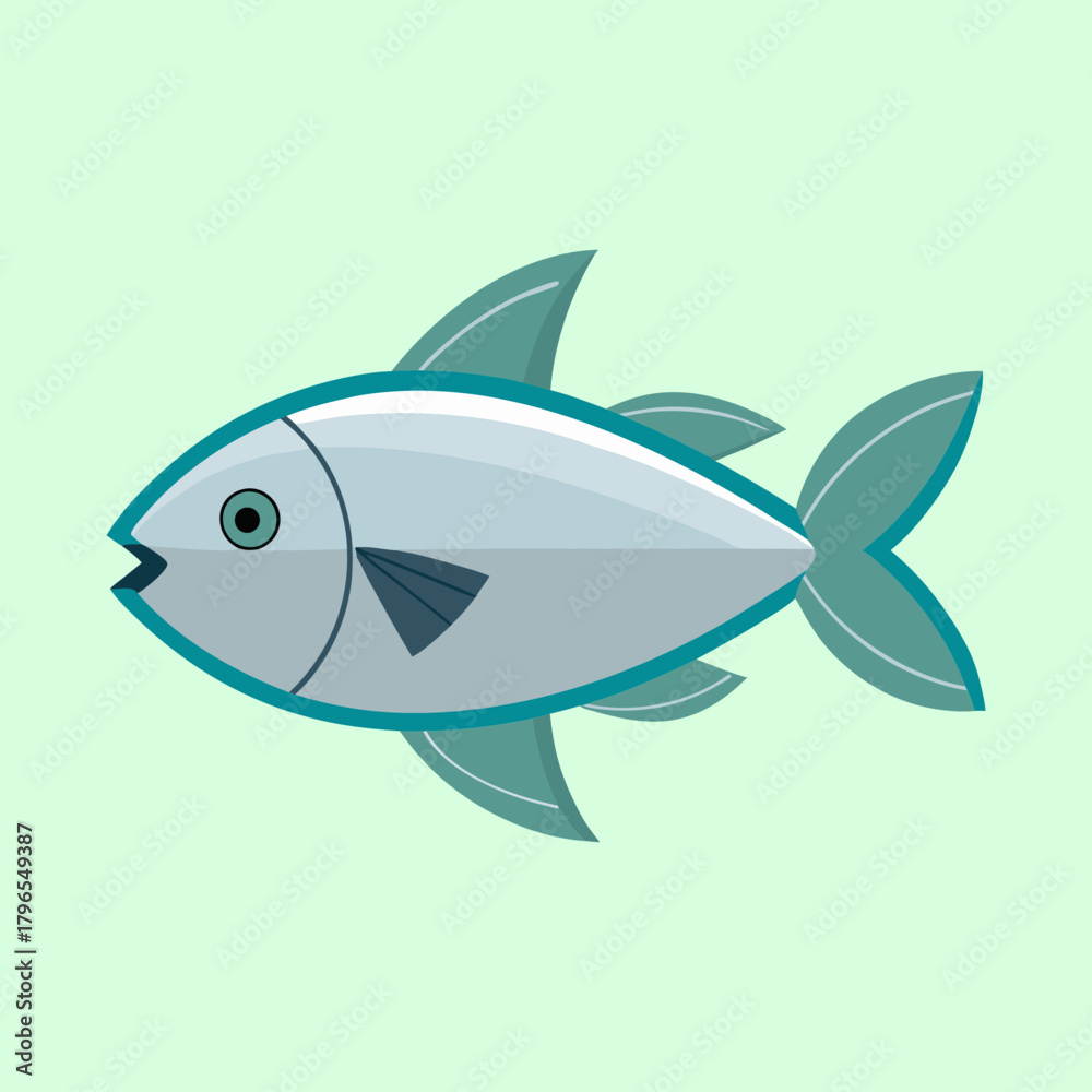 Fototapeta premium vector illustration of a fish
