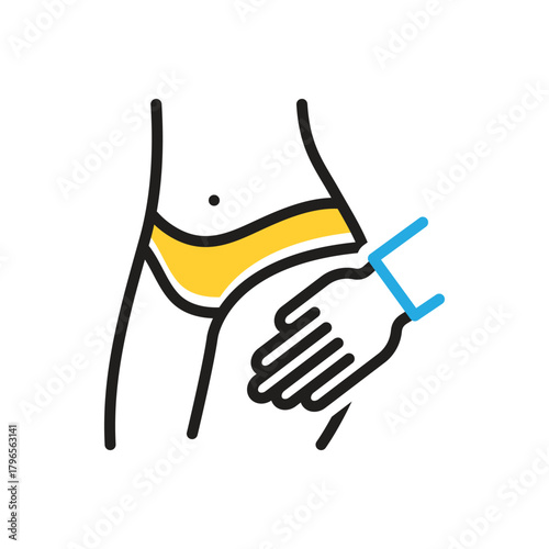 Multi color icon for incest