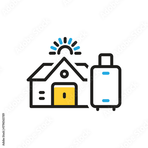 Multi color icon for pg  hostel