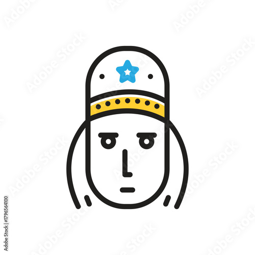 Multi color icon for russian