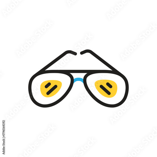 Multi color icon for sunglasses