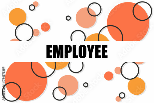 Vector banner. Megaphone with employee speech bubble. Loudspeaker. Banner for business, marketing. Banner design vector illustration.