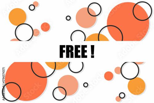 Vector banner. Megaphone with free speech bubble. Loudspeaker. Banner for business, marketing. Banner design vector illustration.