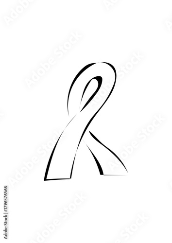 Black Morning Ribbon 