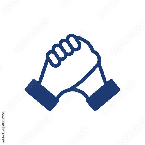 arm wrestling colored icon vector design good for web or mobile app
