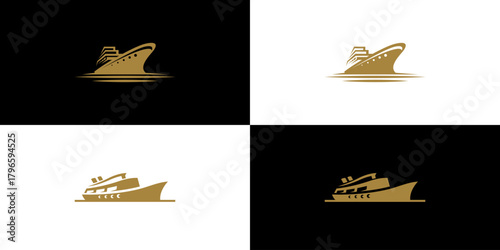 Cruise Ship Element Symbol Icon Illustration Vector Design Template