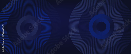 Bright blue dynamic abstract vector background with diagonal lines. 3d cover of business presentation banner for sale event night party. Fast moving soft circle wave line stripe decoration