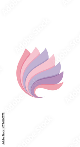 pink napkins isolated on white