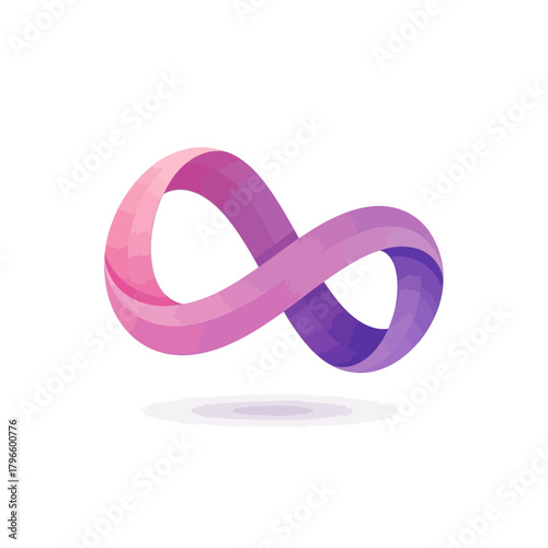 pink ribbon isolated on white