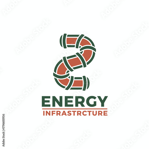 A stylized logo with the word "ENERGY" and "INFRASTRCTURE" below a pipe-like number "2" design