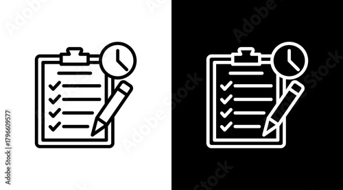 Task With Icon Set Design	