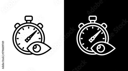 Time Tracking With Icon Set Design	