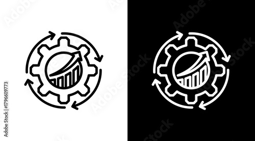 Productivity With Icon Set Design	