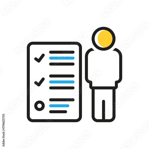 Multi color icon for responsibilities