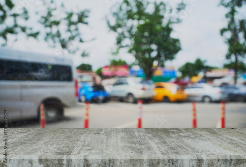 Wallpaper Mural View from inside the coffee shop. Concrete Counter. Glass backdrop with raindrops stuck on the glass. Torontodigital.ca