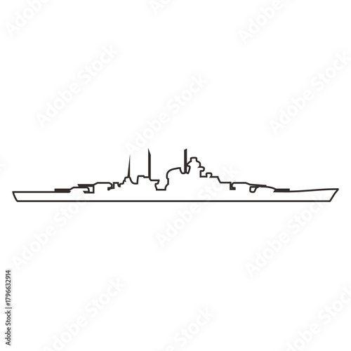 Battleship Outline