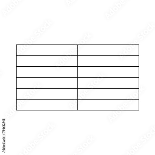 Blank Table Chart Template
