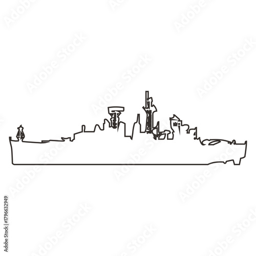 Warship Silhouette