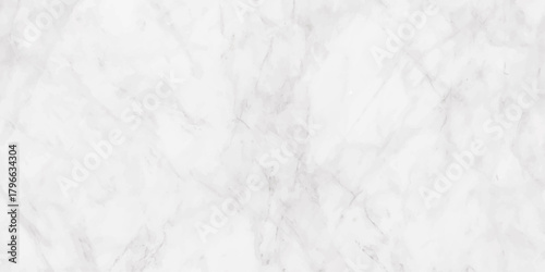 A close up view of a pristine white marble texture with subtle gray veining patterns throughout the surface