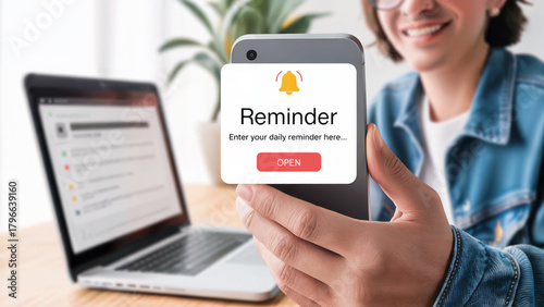 Boost productivity with daily reminders on your phone, stay organized and never miss an important task, perfect for modern lifestyles and busy professionals