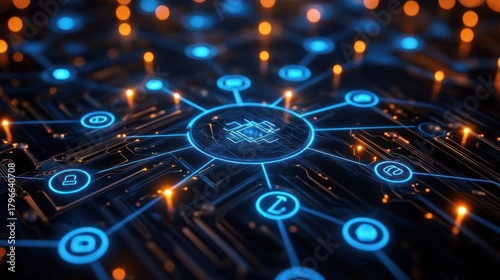 Abstract network connected circuit board