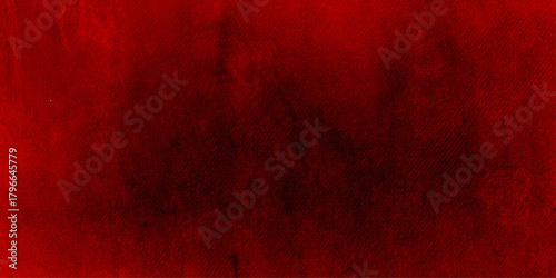 Deep crimson red fading into intense black with a dramatic vignette effect Perfect for use as an overlay background.