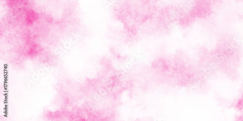 Abstract pink watercolor texture background with soft cloudy splashes white background subtle gradients and translucent layers.