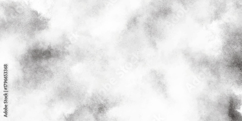 Abstract black and white watercolor background subtle smoke texture dreamy gray ink cloud wash on bright paper surface monochrome effect.