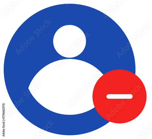 Clear out user accounts or delete profiles with this intuitive icon symbolizing removal and data management, perfect for digital interfaces and system controls.