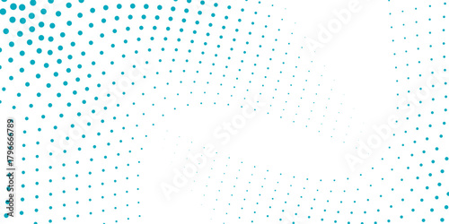 Transparent Vector Gradient Blue Color Halftone Background Staggered Dots Pattern modern dotted
