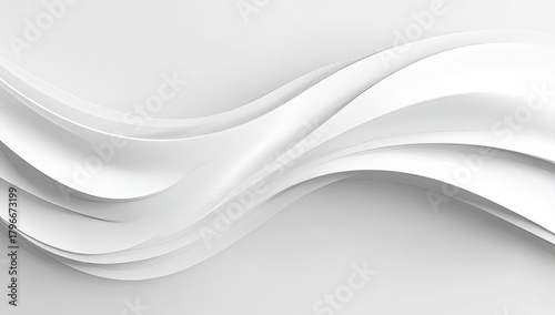 Abstract white flowing curves.  Smooth, elegant, and soft.  A seamless background of dynamic, undulating, architectural forms