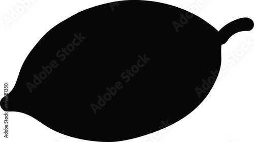 Photography Lemon silhouette vector, Lemon black clipart