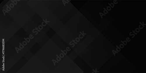 Black abstract background design. Modern wavy line pattern (guilloche curves) in monochrome colors. Premium stripe texture for banner, business backdrop. Dark horizontal