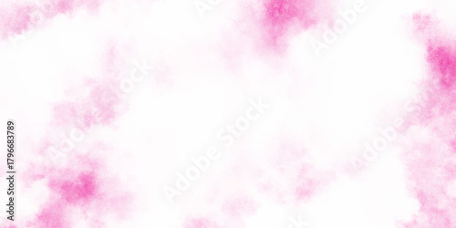 abstract bright pink watercolor or chalk powder texture background with soft, airy clouds a delicate burst of vibrant pigment.