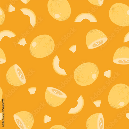 seamless background with oranges