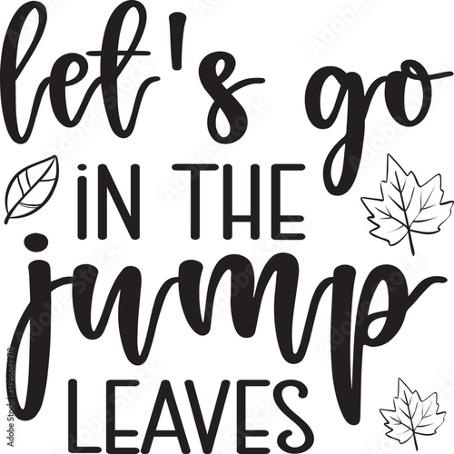 let's go in the jump leaves SVG